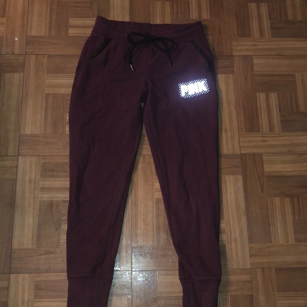 PINK maroon joggers